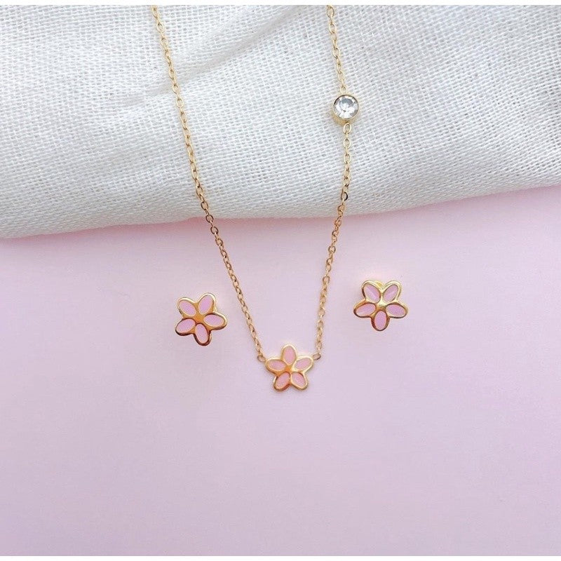 Stainless Steel Earrings and Necklace Set