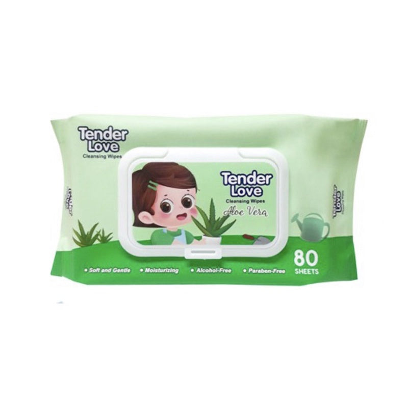 Tender Love Aloe Vera Scent Baby Wipes 100 Sheets