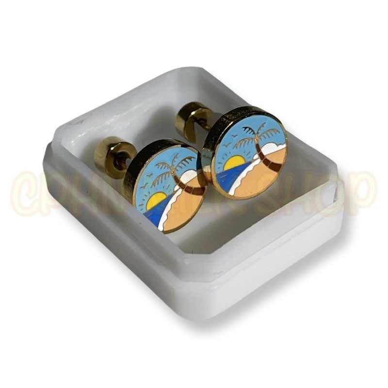 Stainless Steel De Roscas Earrings