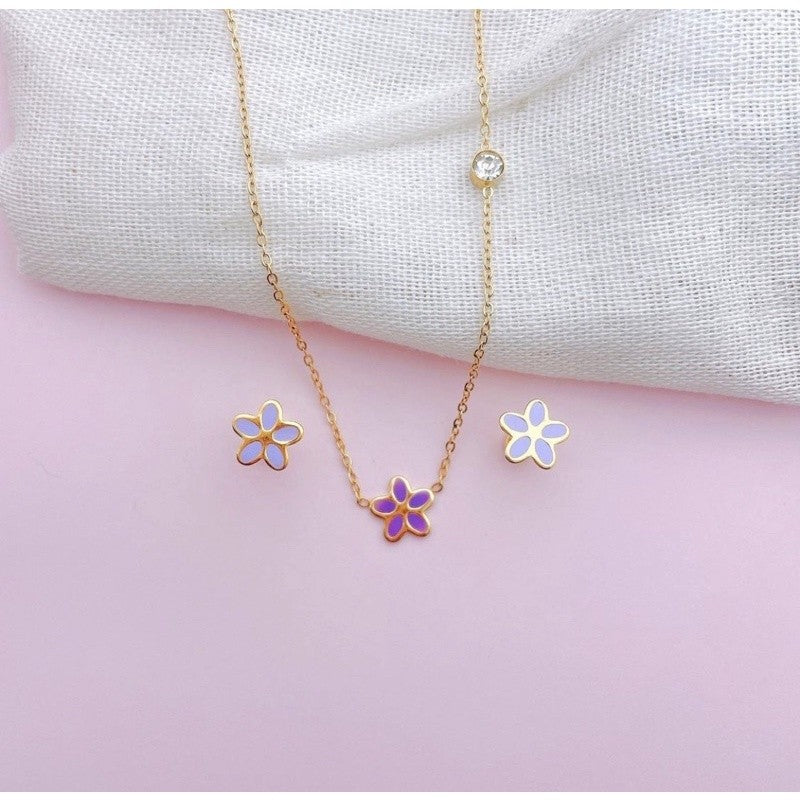 Stainless Steel Earrings and Necklace Set