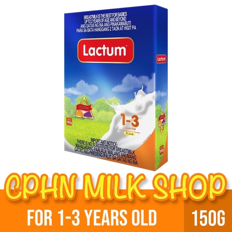 Lactum for 1-3 Years Old 150g Plain Milk Supplement