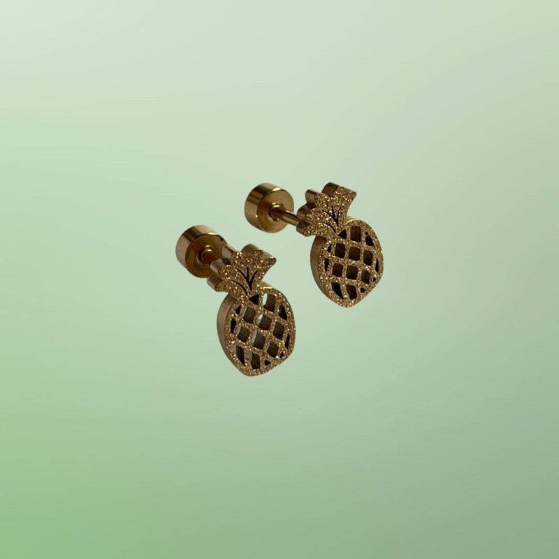 Stainless Steel Earrings Pineapple