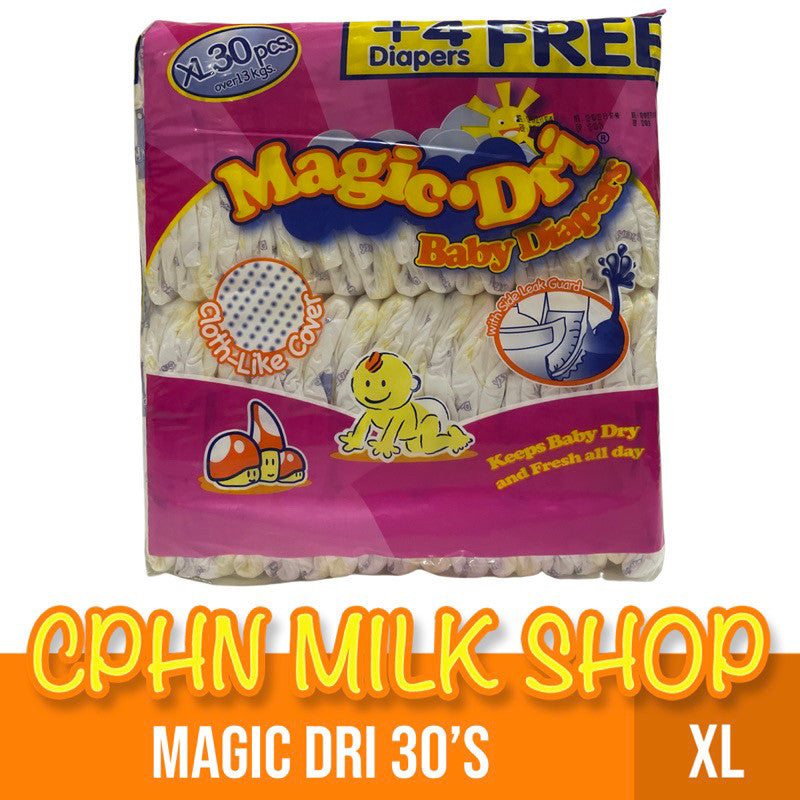 Magic Dri 30's (Variations) XXL | XL | L | M | NB-S Tape Baby Diaper