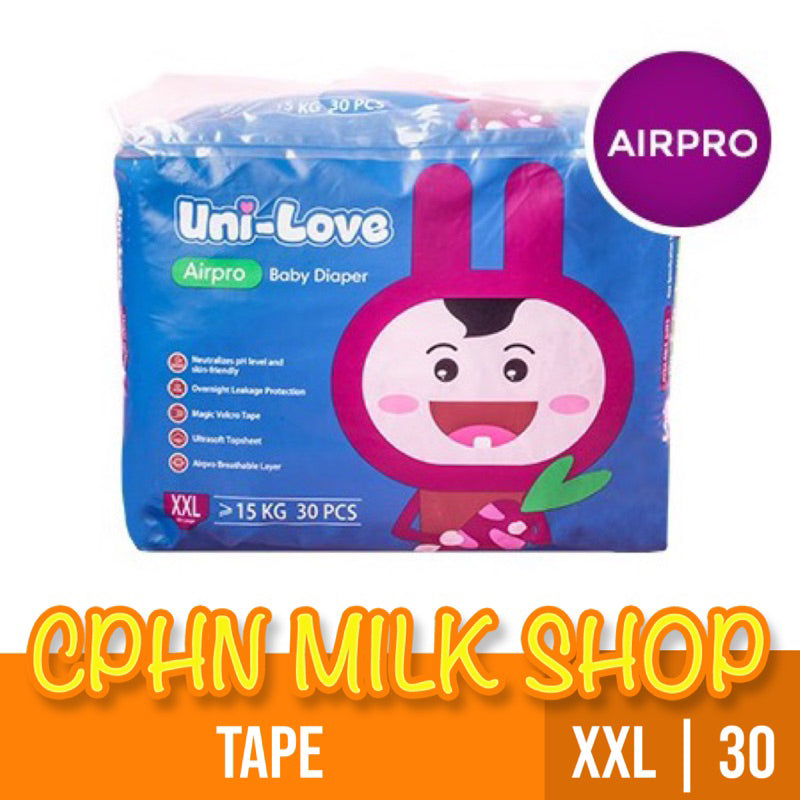 Uni-Love Airpro Tape Baby Diapers XXL 30