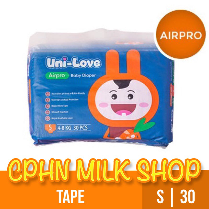 Uni-Love Airpro Tape Baby Diapers Small 30