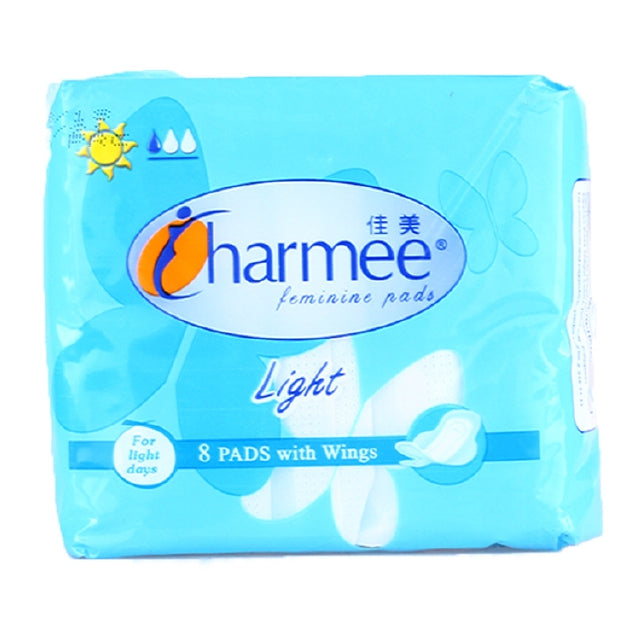 Charmee Sanitary Napkin Light with wings 8's