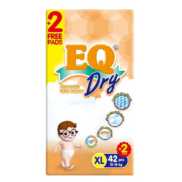 EQ Dry Tape Baby Diapers Jumbo Pack XL 42