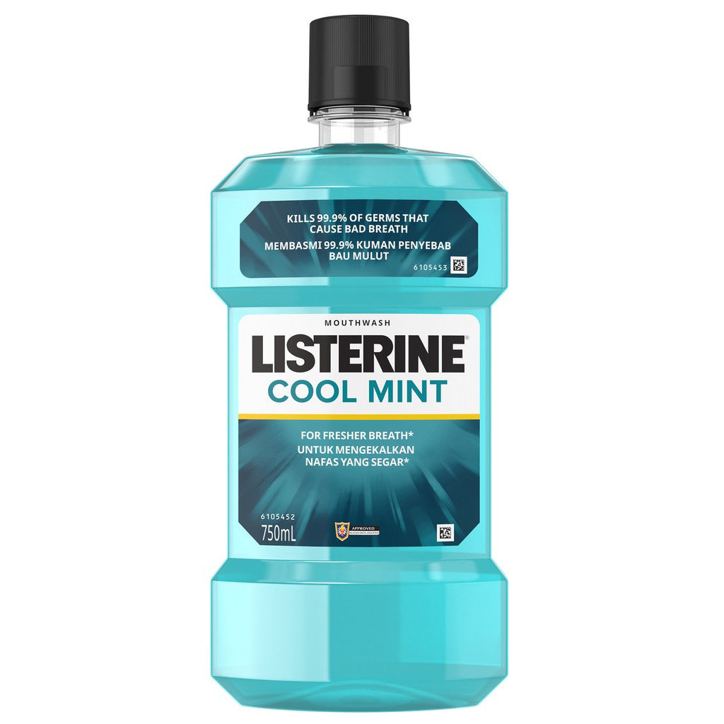 Listerine Cool Mint Mouthwash 750ml