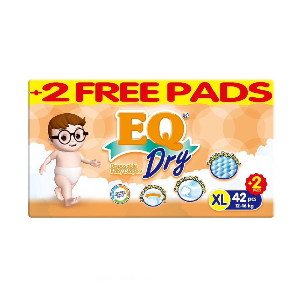 EQ Dry Tape Baby Diapers Jumbo Pack XL 42