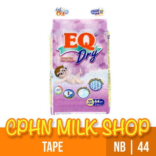 EQ Dry Tape Baby Diapers Econo Pack Newborn 44