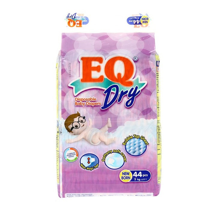 EQ Dry Tape Baby Diapers Econo Pack Newborn 44