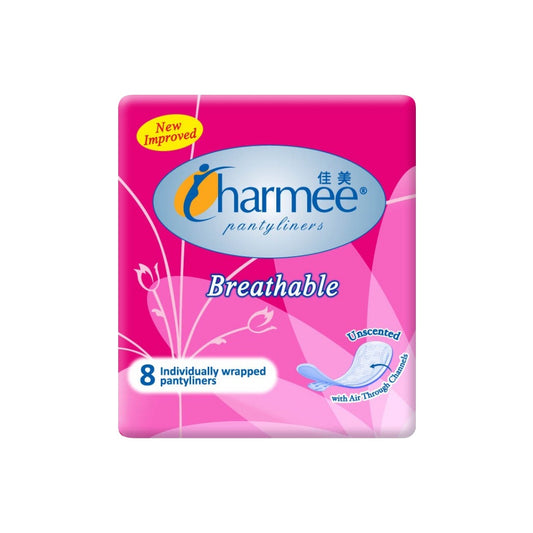 Charmee Pantyliners Breathable Unscented 8's
