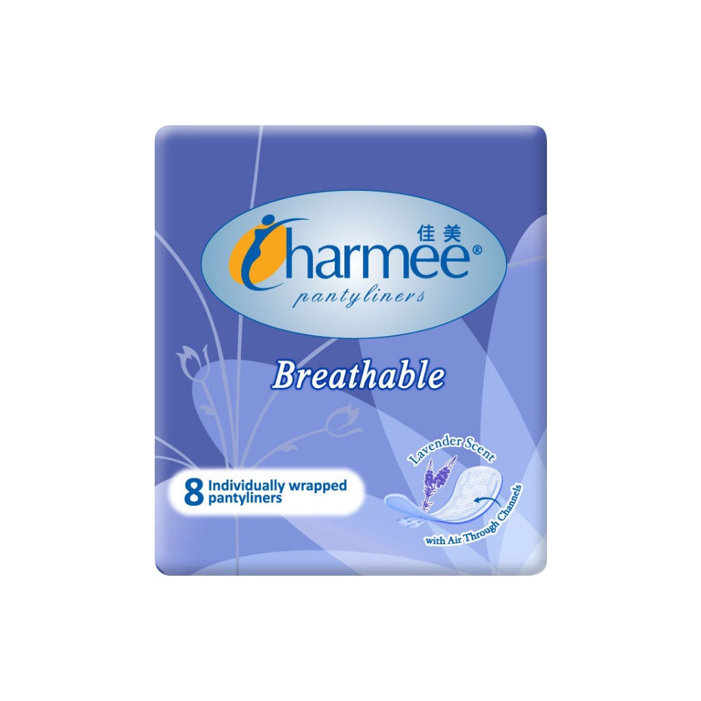 Charmee Pantyliners Breathable Lavender 8's