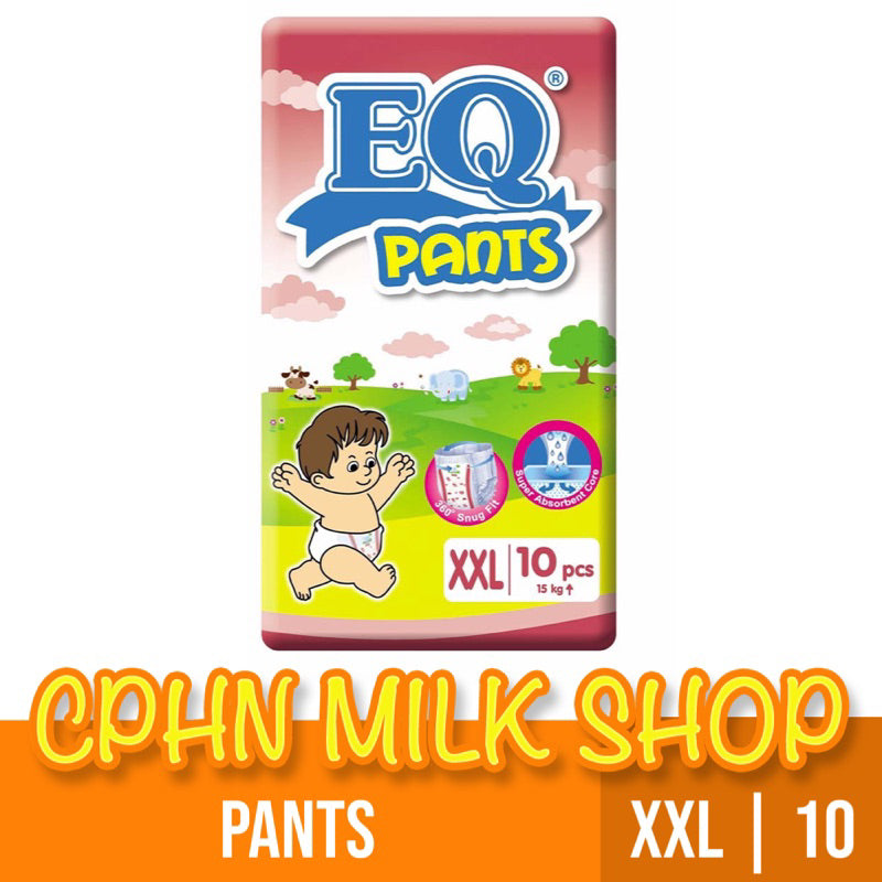 EQ Pants Baby Diapers Budget Pack XXL 10