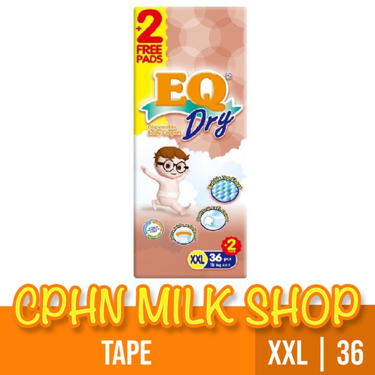 EQ Dry Tape Baby Diapers Jumbo Pack XXL 36