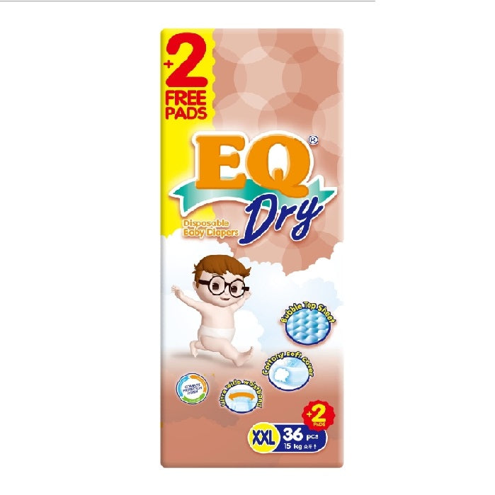 EQ Dry Tape Baby Diapers Jumbo Pack XXL 36
