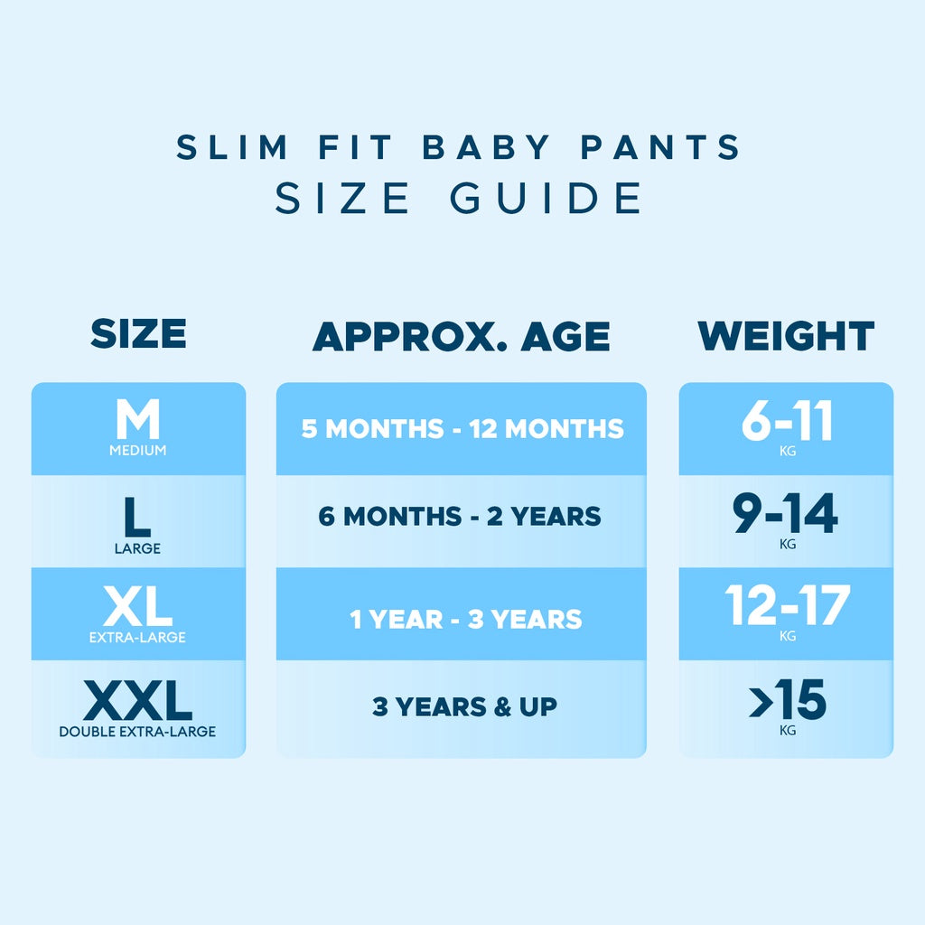 UniLove Slim Fit Baby Pants 30's (Medium)