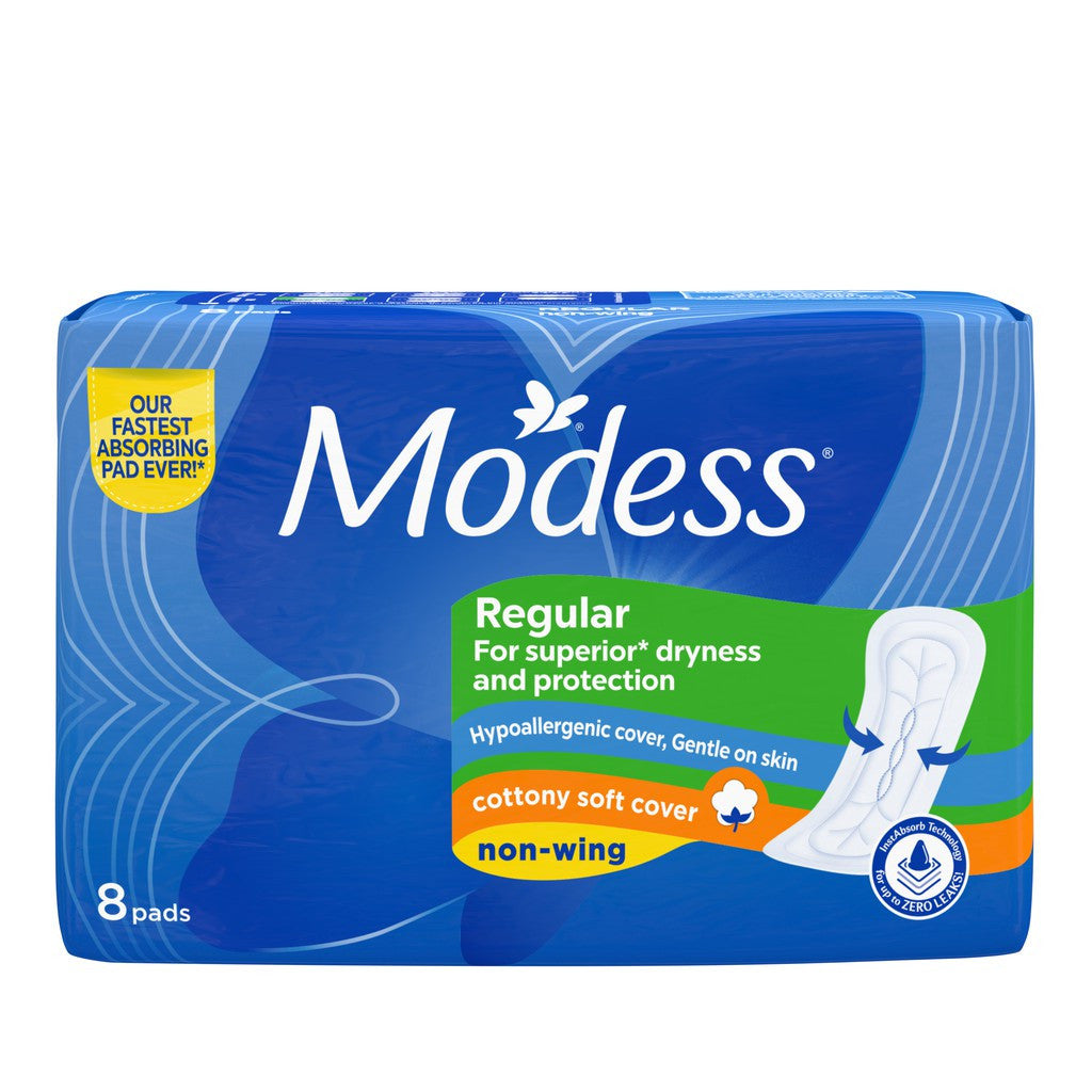 Modess Regular Cottony Soft Non-Wing Sanitary Napkin 10 Pads