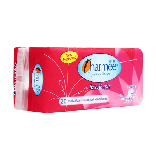 Charmee Pantyliners Breathable Unscented 20's