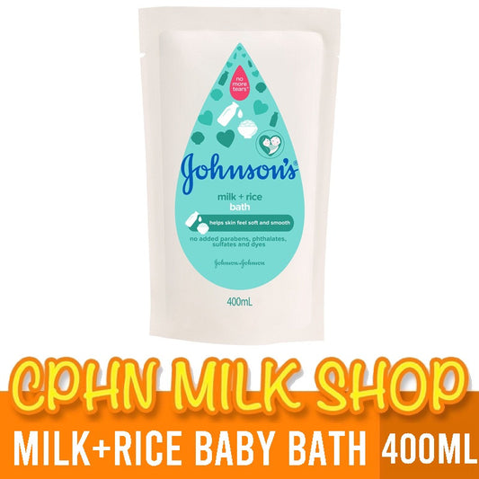Johnson's Milk+Rice Baby Bath 400ml Refill