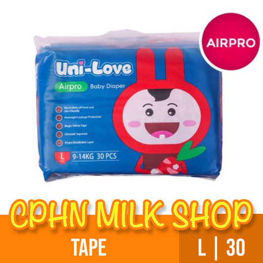 Uni-Love Airpro Tape Baby Diapers Large 30