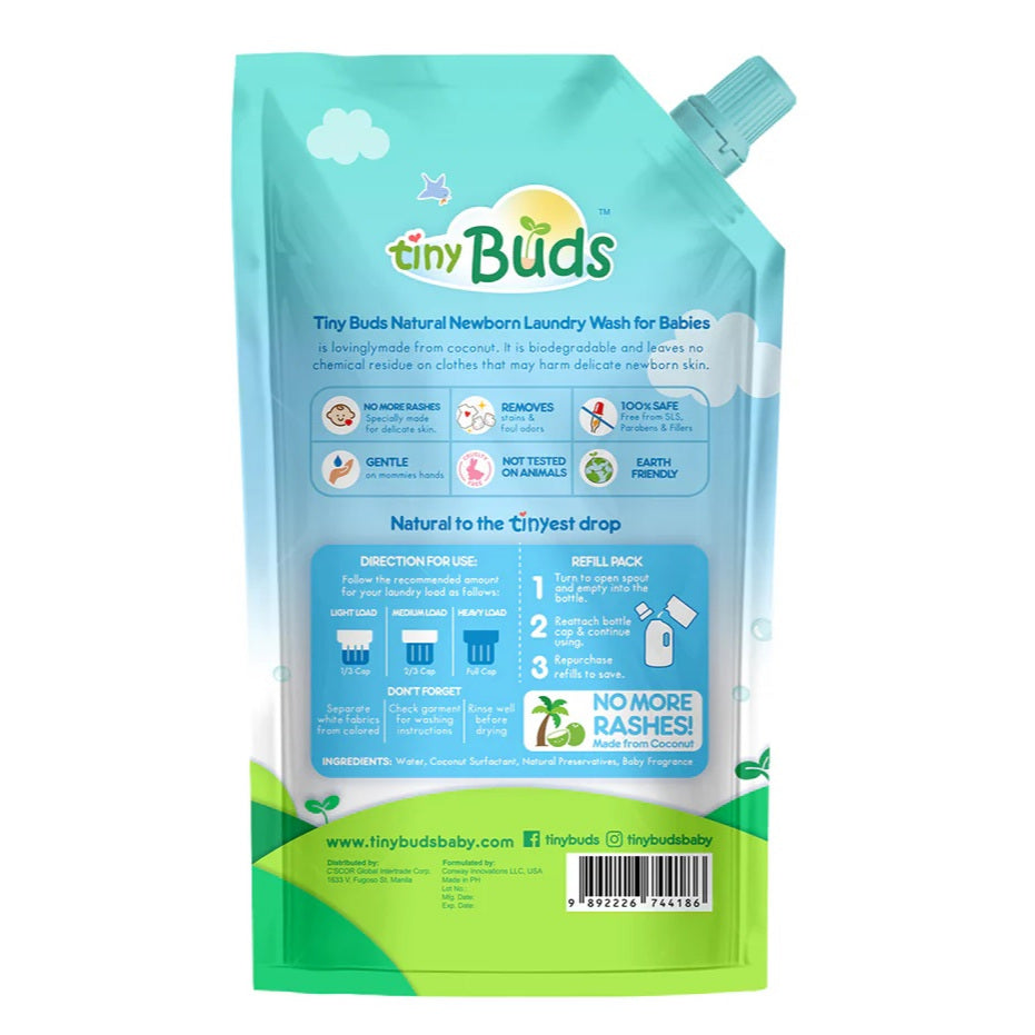 Tiny Buds Newborn Laundry Liquid Refill (850ml)