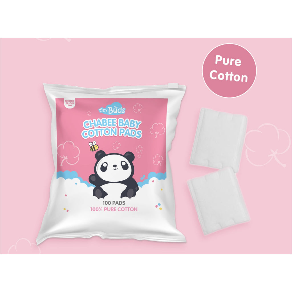 Tiny Buds Chabee Baby Cotton Pads (100 Pads)