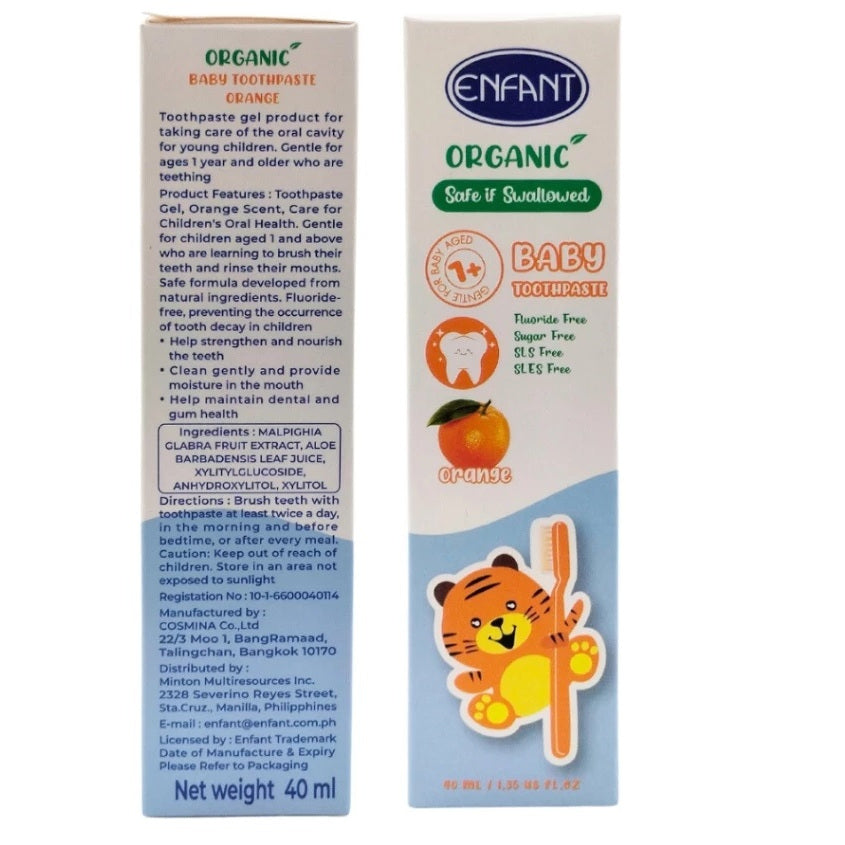 Enfant Organic Toothpaste - ORANGE