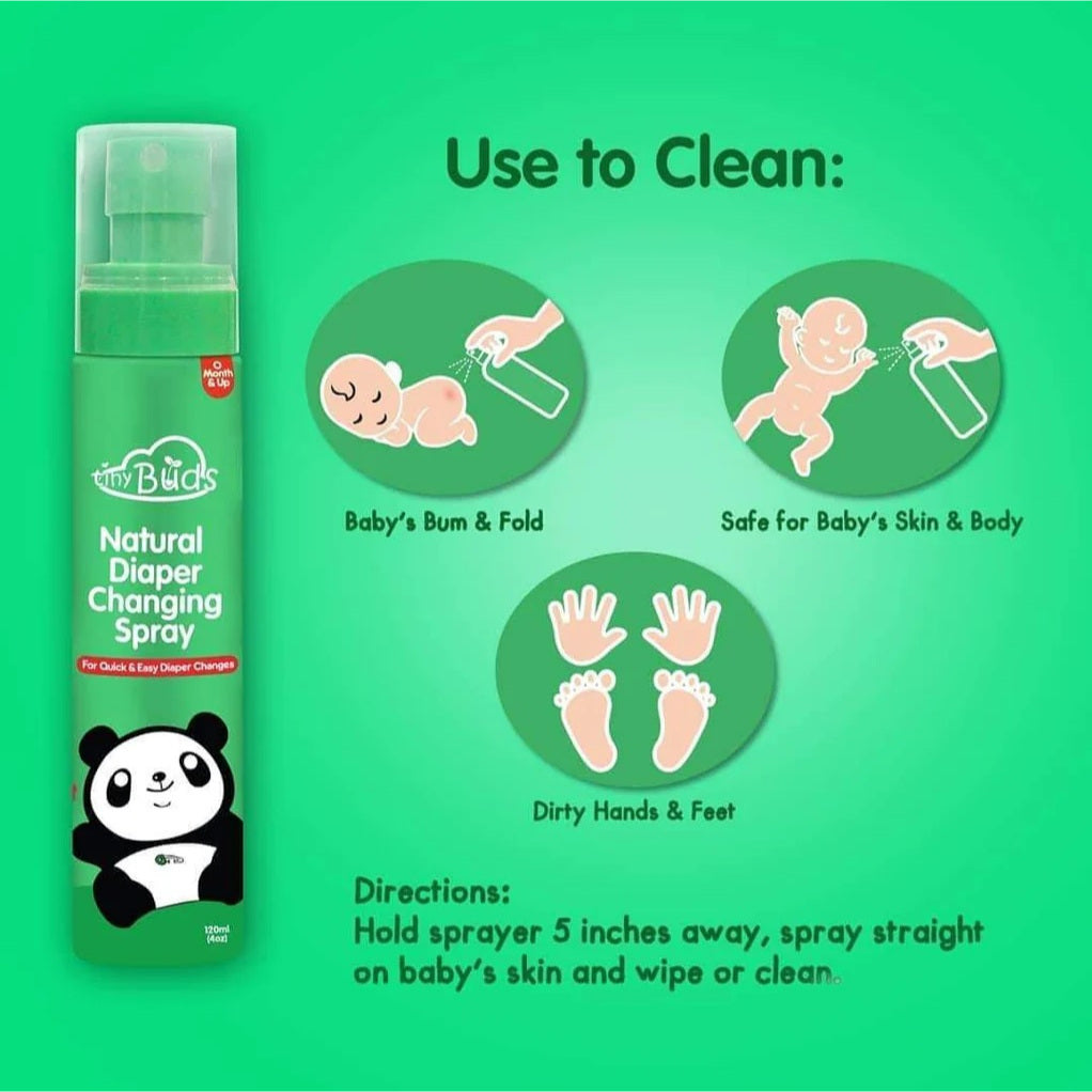 Tiny Buds Quick & Easy Natural Diaper Changing Spray