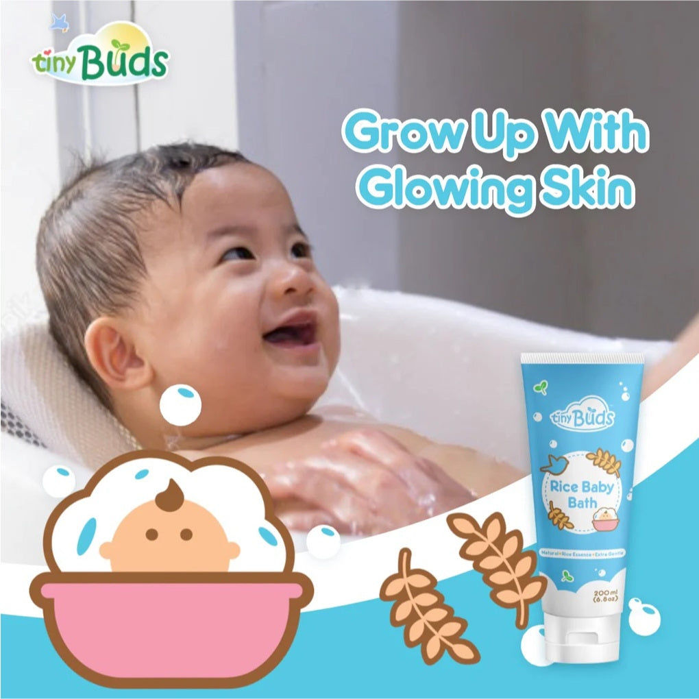 Tiny Buds Natural Rice Baby Bath 200ML