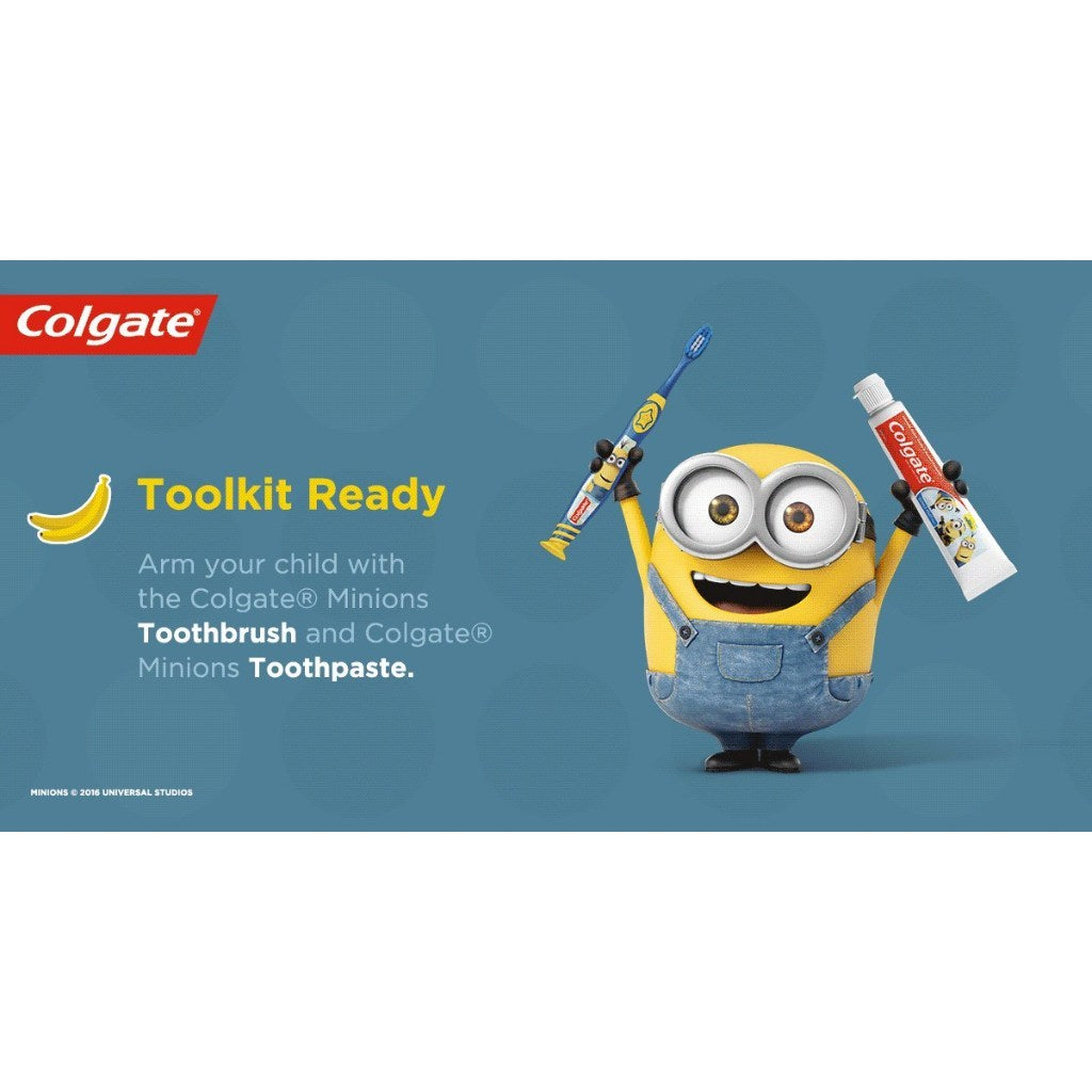 Colgate Minions Youth Toothbrush (5-9) + Minions 40g Toothpaste