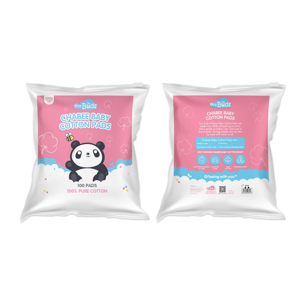 Tiny Buds Chabee Baby Cotton Pads (100 Pads)