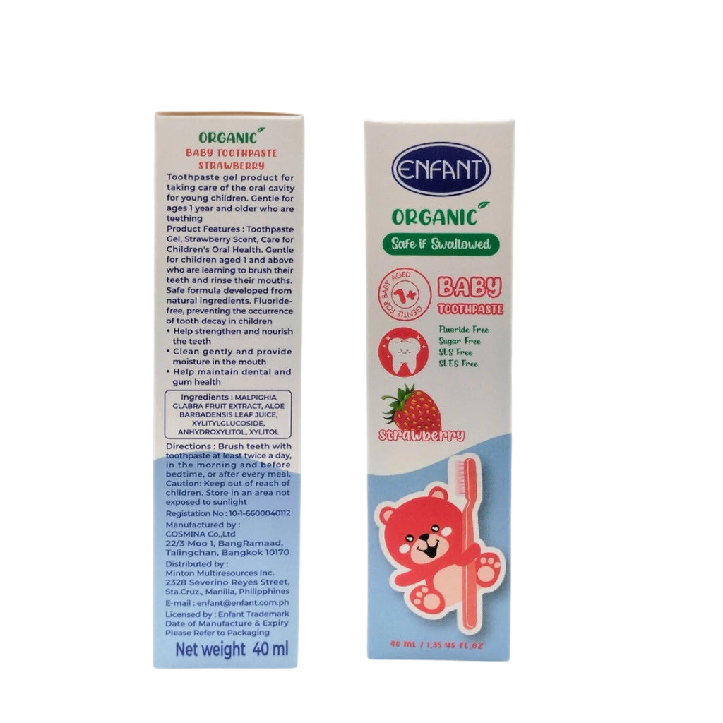 Enfant Organic Toothpaste - STRAWBERRY