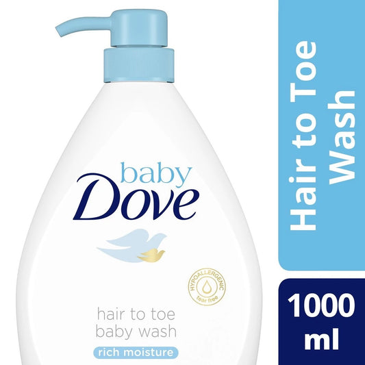 BABY DOVE Hair to Toe Wash Rich Moisture 1000ml