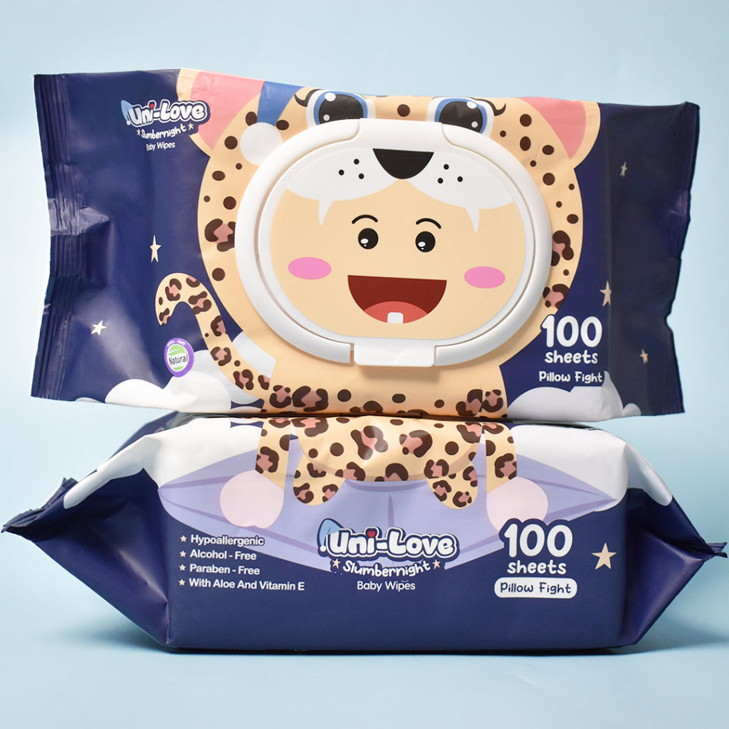 UniLove Slumbernight Baby Wipes (Pillow Fight) 100's