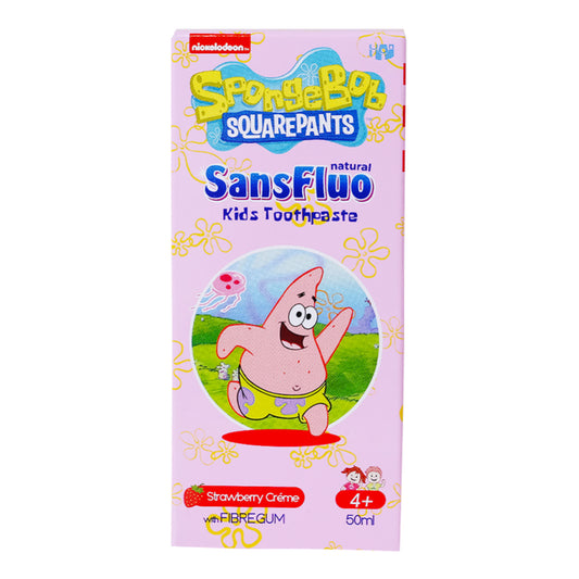 SansFluo Natural Kids Toothpaste Strawberry Creme 50ml