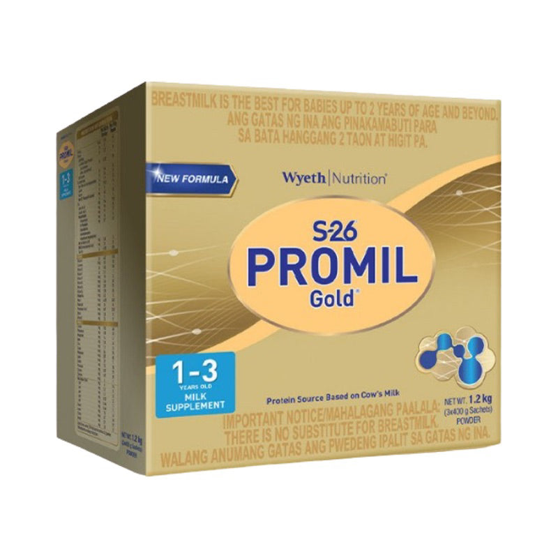 S-26® PROMIL GOLD® THREE 1.2kg for 1-3 Years Old Milk Supplement