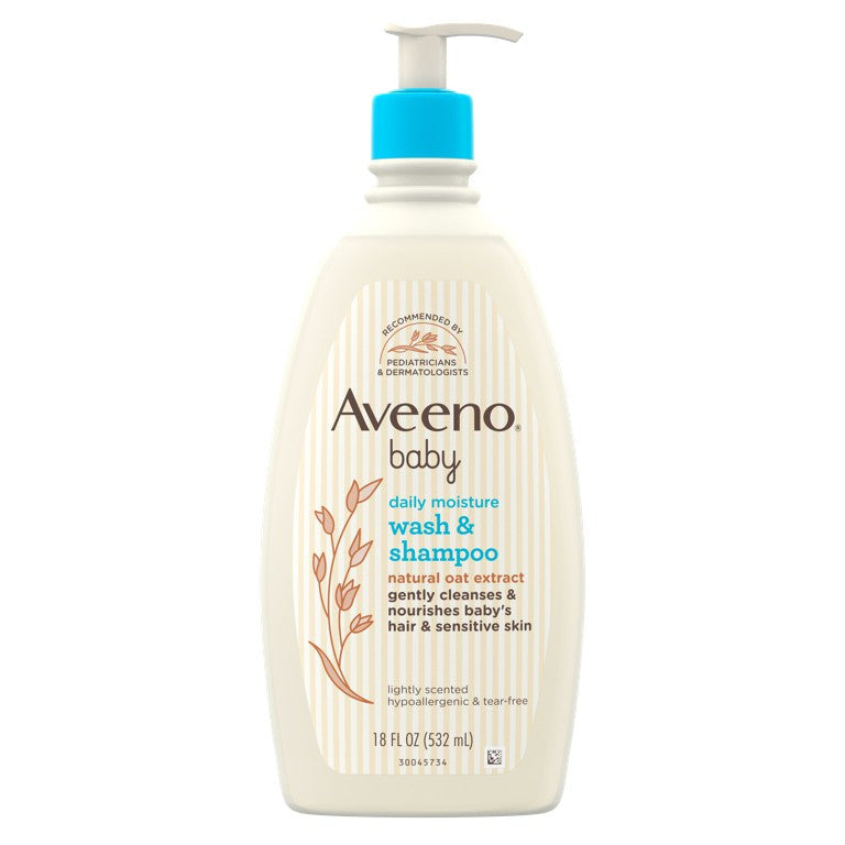 Aveeno Baby Daily Moisture Wash & Shampoo 532ml