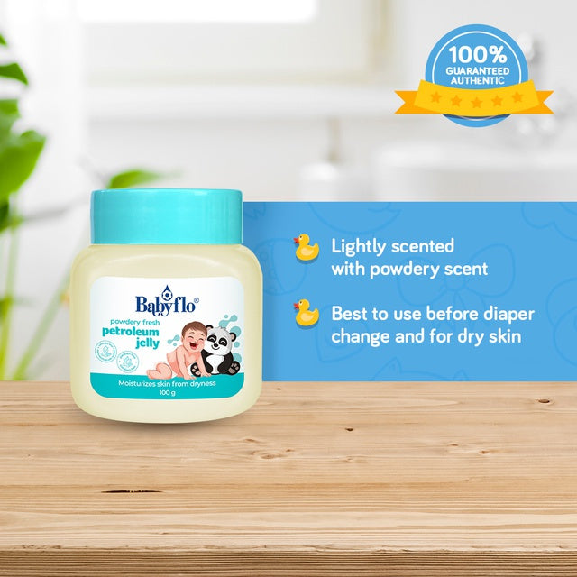 Babyflo Petroleum Jelly Powdery Scent 50GRAMS