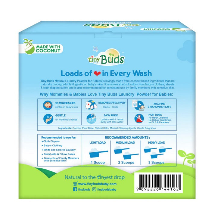 Tiny Buds Natural Laundry Powder for Babies (1KG)