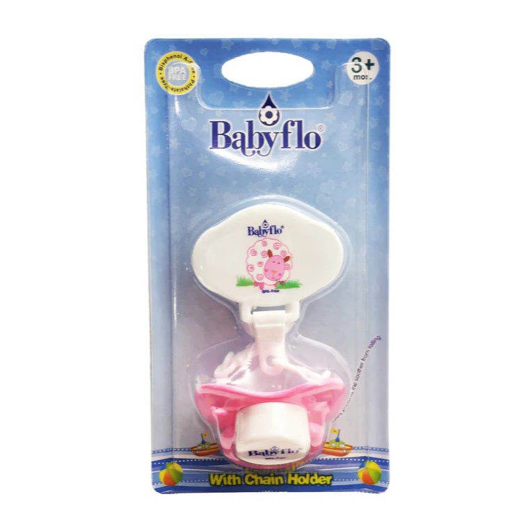 Babyflo Pacifier with Chain Holder (GREEN)