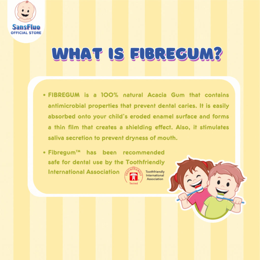 SansFluo Natural Kids Toothpaste Honey Dew Vanilla 50ml