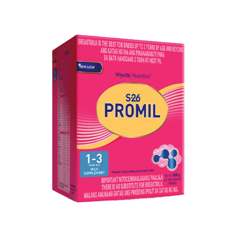 S-26® PROMIL® THREE 600g for 1-3 Years Old Milk Supplement