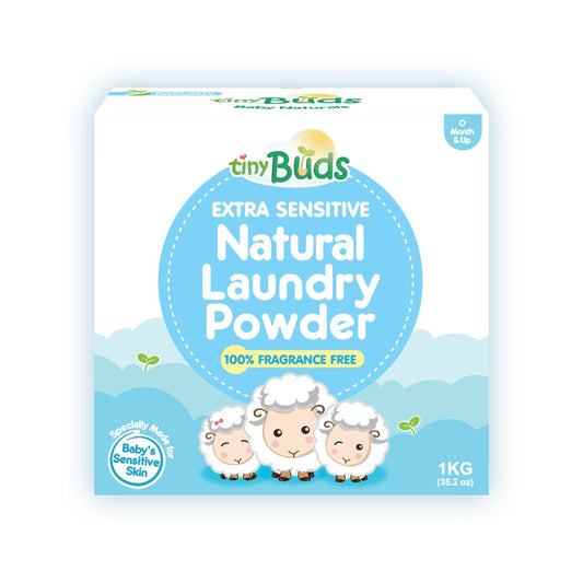 Tiny Buds Extra Sensitive Laundry Powder Fragrance Free 1kg