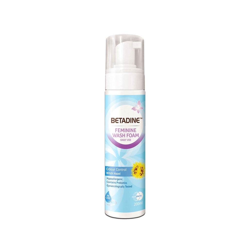 Betadine Feminine Wash Foam Odor Control Witch Hazel 200mL