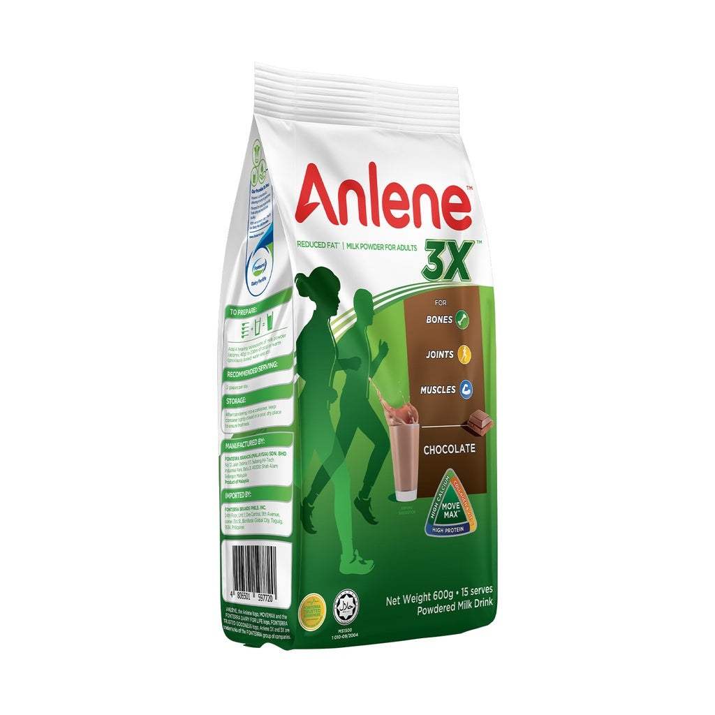 Anlene 3X Chocolate 600g Milk Powder For Adults