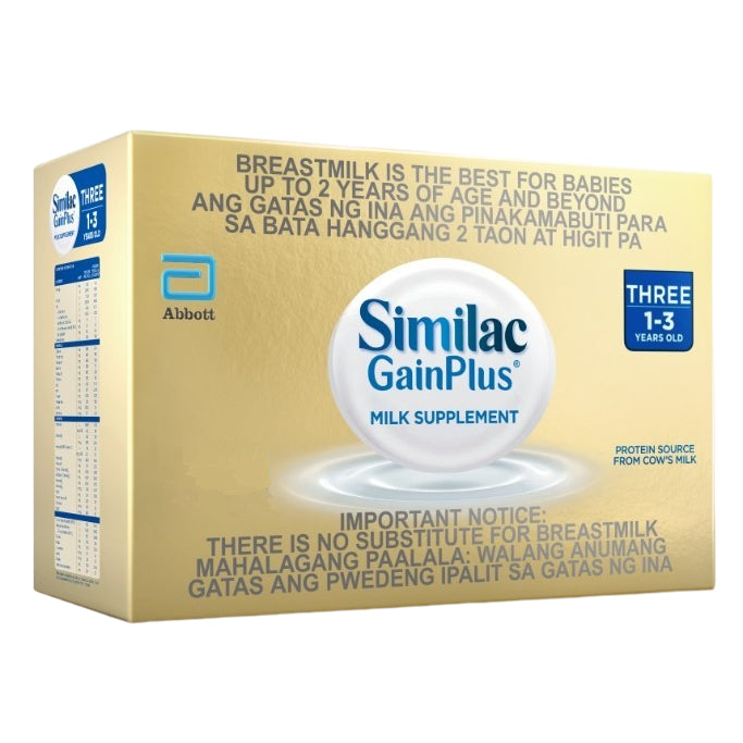 Similac GainPlus 2.7kg for 1-3 Years Old Milk Supplement