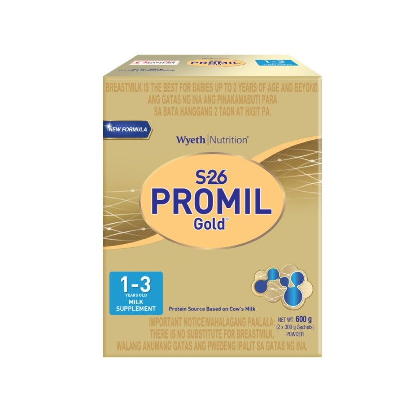 S-26® PROMIL GOLD® THREE for 600g 1-3 Years Old Milk Supplement