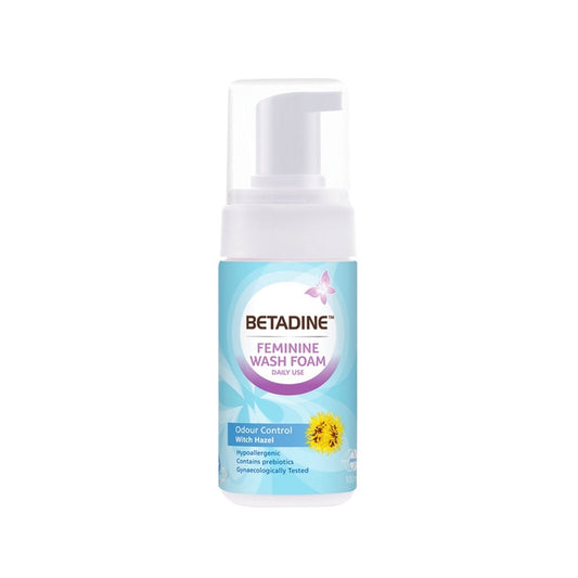 Betadine Feminine Wash Foam Odor Control Witch Hazel 100mL