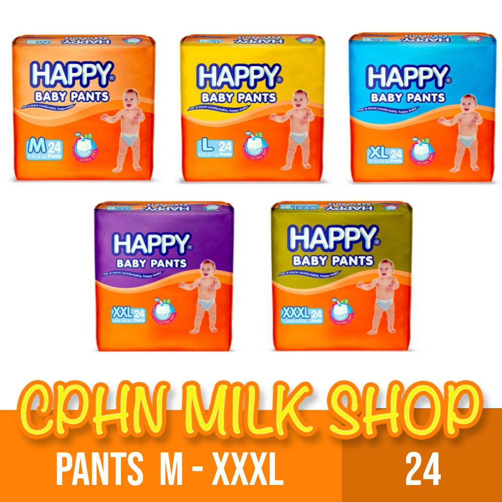 Happy Pants Baby Diaper Medium | Large | XL | XXL | XXXL 24